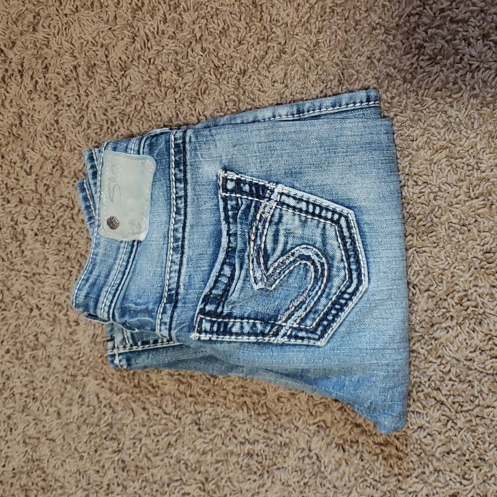 High rise Silver jeans